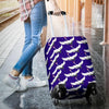 Heron Print Pattern Luggage Cover Protector-grizzshop