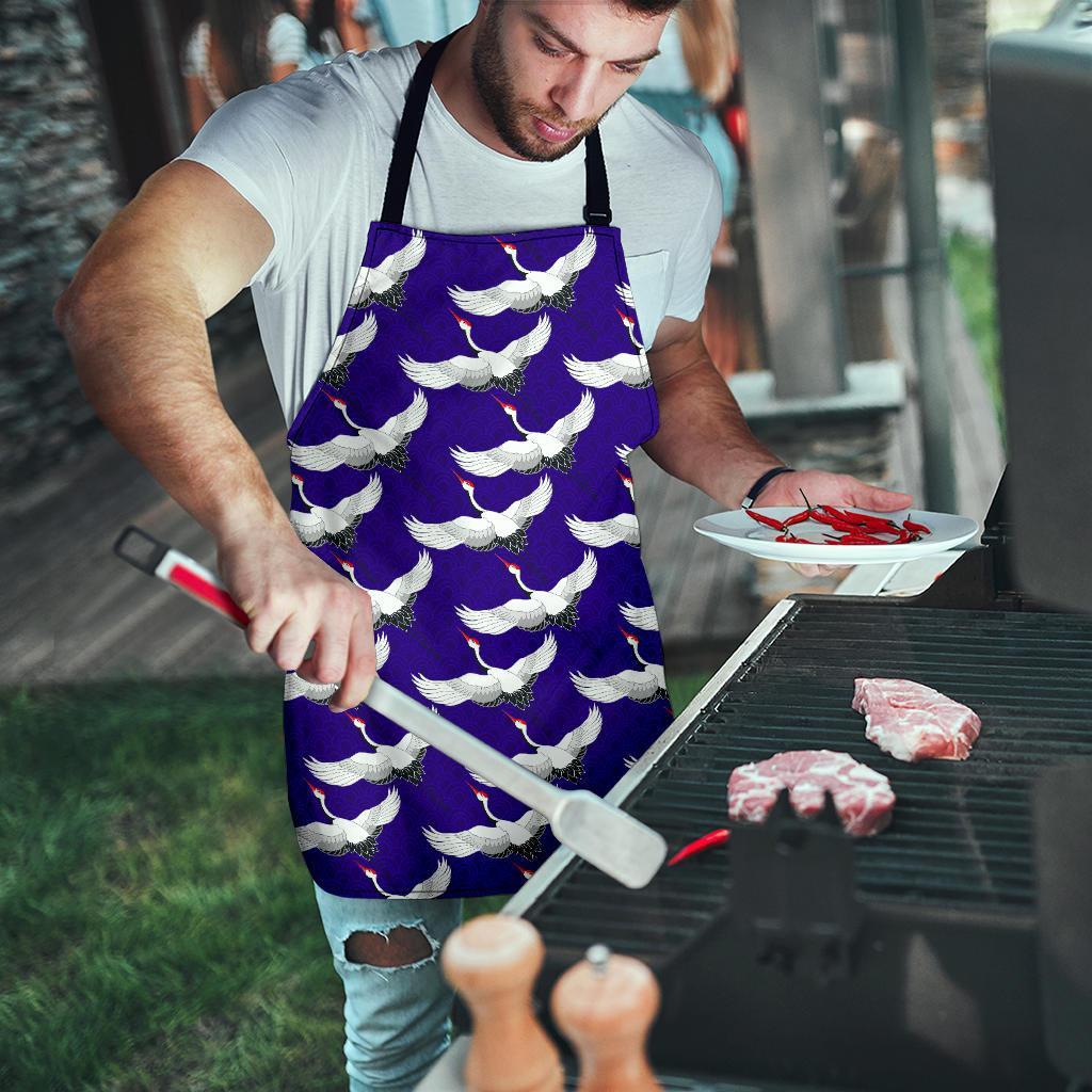 Heron Print Pattern Men's Apron-grizzshop