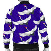 Heron Print Pattern Men's Bomber Jacket-grizzshop