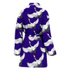 Heron Print Pattern Women Long Robe-grizzshop