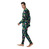 Hibiscus And Tropical Flamingo Print Pattern Men's Pajamas-grizzshop