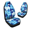 Hibiscus Blue Hawaiian Print Car Seat Covers-grizzshop