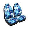 Hibiscus Blue Hawaiian Print Car Seat Covers-grizzshop