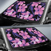 Hibiscus Floral Tropical Hawaiian Flower Palm Leaves Pattern Print Car Sun Shade-grizzshop
