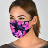 Hibiscus Floral Tropical Hawaiian Flower Palm Leaves Pattern Print Face Mask-grizzshop