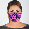 Hibiscus Floral Tropical Hawaiian Flower Palm Leaves Pattern Print Face Mask-grizzshop