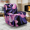 Hibiscus Floral Tropical Hawaiian Flower Palm Leaves Pattern Print Recliner Cover-grizzshop