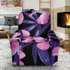 Hibiscus Floral Tropical Hawaiian Flower Palm Leaves Pattern Print Recliner Cover-grizzshop