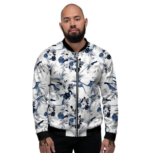 White floral 2024 bomber jacket