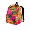 Hibiscus Flower Hawaiian Yellow Print Backpack-grizzshop