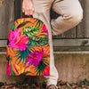 Hibiscus Flower Hawaiian Yellow Print Backpack-grizzshop