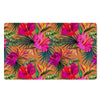 Hibiscus Flower Hawaiian Yellow Print Door Mat-grizzshop