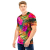 Hibiscus Flower Hawaiian Yellow Print Men T Shirt-grizzshop