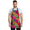 Hibiscus Flower Hawaiian Yellow Print Men's Apron-grizzshop