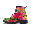 Hibiscus Flower Hawaiian Yellow Print Men's Boots-grizzshop