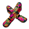 Hibiscus Flower Hawaiian Yellow Print Muay Thai Shin Guard-grizzshop