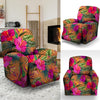 Hibiscus Flower Hawaiian Yellow Print Recliner Cover-grizzshop