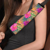 Hibiscus Flower Hawaiian Yellow Print Seat Belt Cover-grizzshop