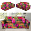 Hibiscus Flower Hawaiian Yellow Print Sofa Cover-grizzshop