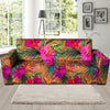 Hibiscus Flower Hawaiian Yellow Print Sofa Cover-grizzshop