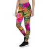 Hibiscus Flower Hawaiian Yellow Print Women's Leggings-grizzshop