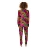 Hibiscus Flower Hawaiian Yellow Print Women's Pajamas-grizzshop