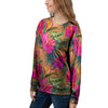 Hibiscus Flower Hawaiian Yellow Print Women's Sweatshirt-grizzshop