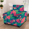 Hibiscus Hawaiian Flower Print Armchair Cover-grizzshop