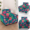 Hibiscus Hawaiian Flower Print Armchair Cover-grizzshop