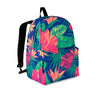 Hibiscus Hawaiian Flower Print Backpack-grizzshop