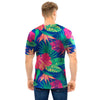 Hibiscus Hawaiian Flower Print Men T Shirt-grizzshop