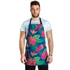 Hibiscus Hawaiian Flower Print Men's Apron-grizzshop