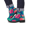 Hibiscus Hawaiian Flower Print Men's Boots-grizzshop