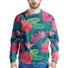 Hibiscus Hawaiian Flower Print Men's Sweatshirt-grizzshop