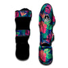 Hibiscus Hawaiian Flower Print Muay Thai Shin Guard-grizzshop