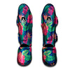 Hibiscus Hawaiian Flower Print Muay Thai Shin Guard-grizzshop