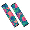 Hibiscus Hawaiian Flower Print Seat Belt Cover-grizzshop