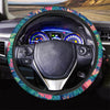 Hibiscus Hawaiian Flower Print Steering Wheel Cover-grizzshop