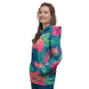 Hibiscus Hawaiian Flower Print Women's Hoodie-grizzshop