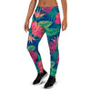 Hibiscus Hawaiian Flower Print Women's Joggers-grizzshop