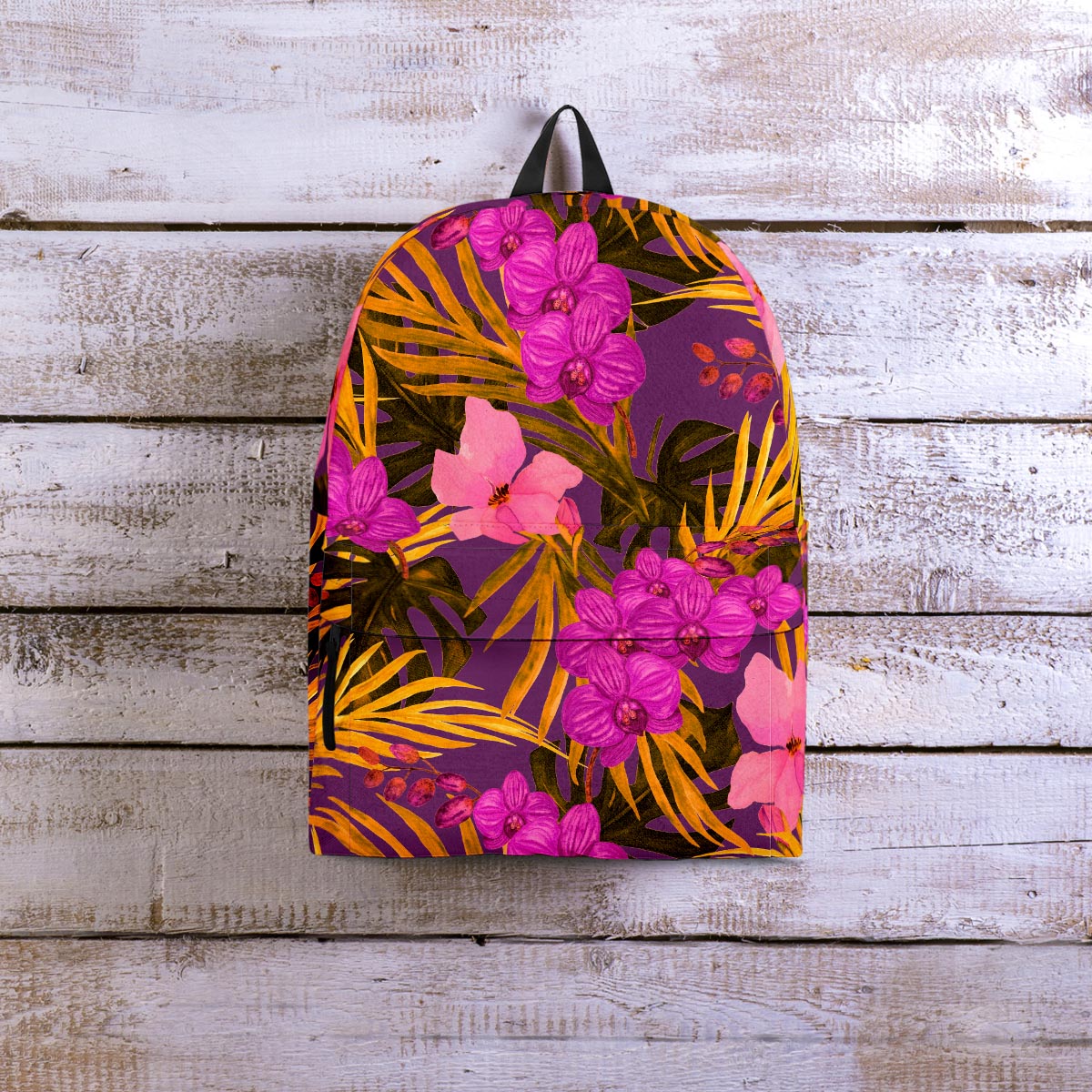 Hibiscus Watercolor Flower Hawaiian Print Backpack-grizzshop
