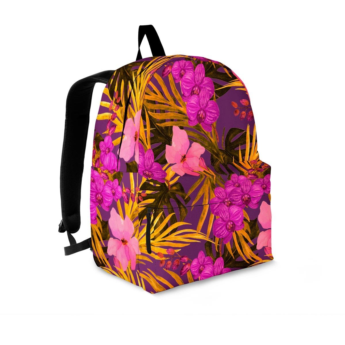 Hibiscus Watercolor Flower Hawaiian Print Backpack-grizzshop