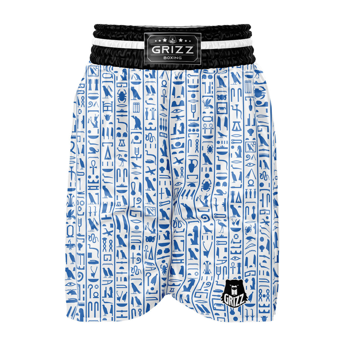 Hieroglyphs Egypt Print Pattern Boxing Shorts-grizzshop