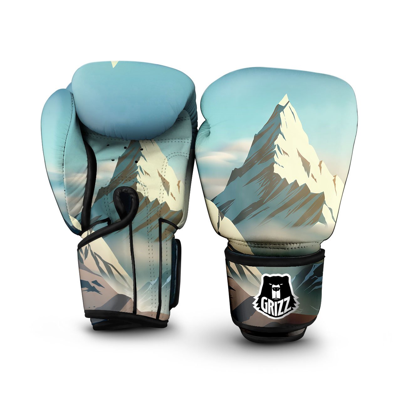 High Mountain Print Boxing Gloves-grizzshop