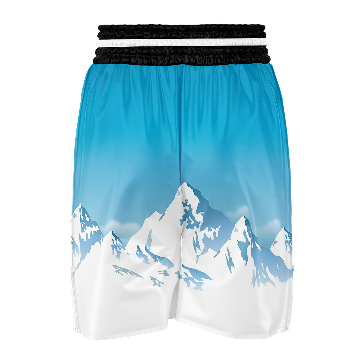 Himalaya Mountain Print Boxing Shorts-grizzshop