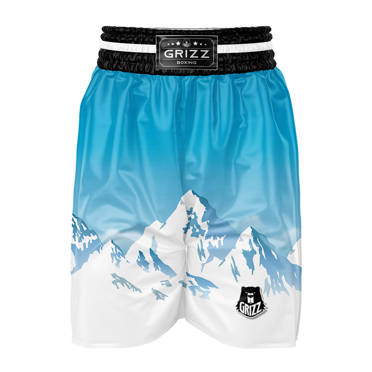 Himalaya Mountain Print Boxing Shorts-grizzshop