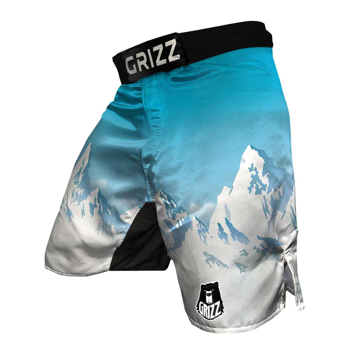 Himalaya Mountain Print MMA Shorts-grizzshop