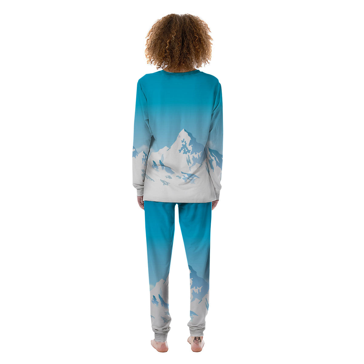 Himalaya Mountain Print Women's Pajamas-grizzshop