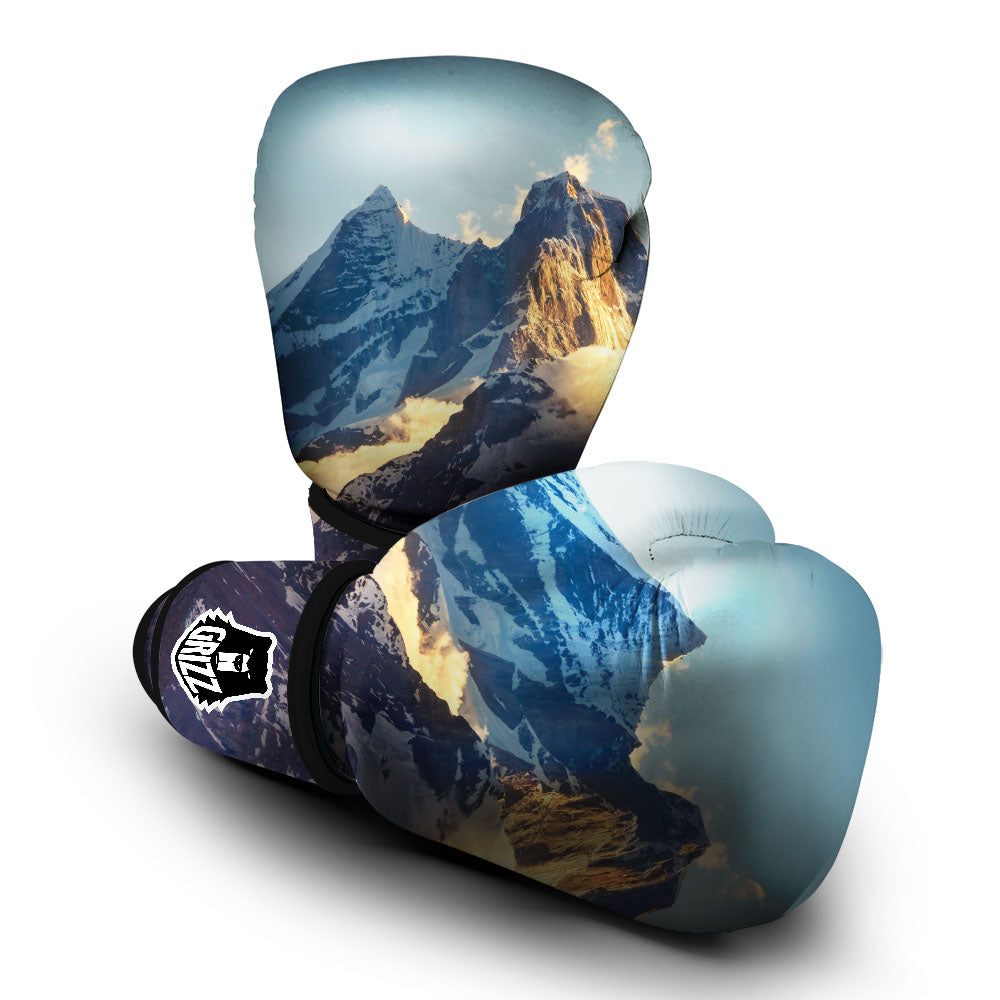 Himalayan Moutain Print Boxing Gloves-grizzshop