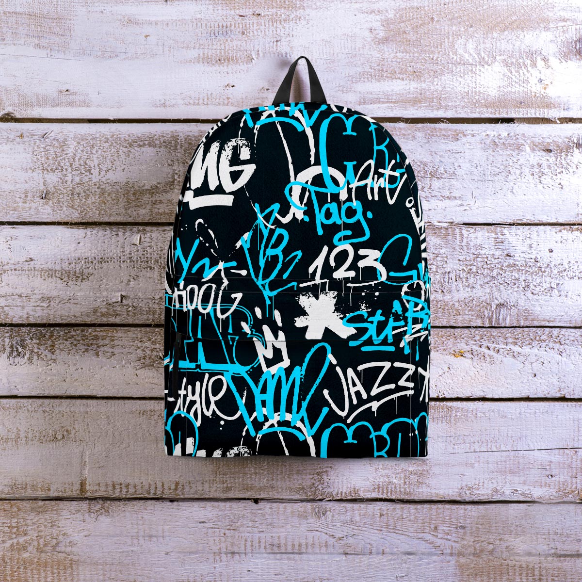 Hiphop Airbrush Print Backpack-grizzshop